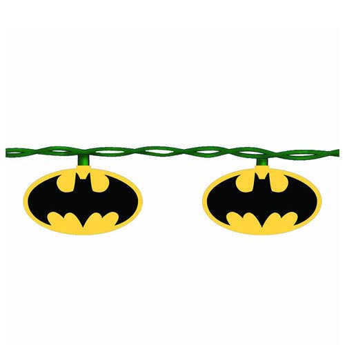 Batman Bat Signal 10-Light Christmas Tree Lights Set